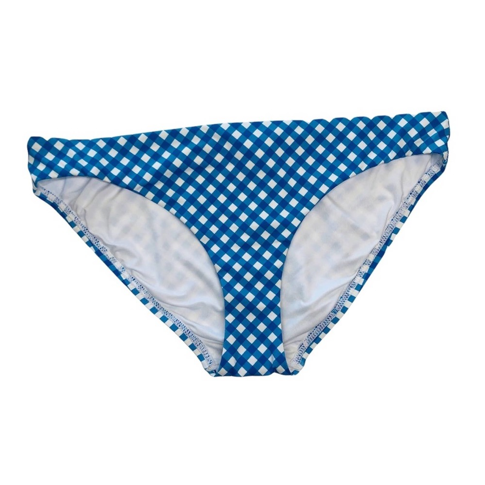 NWT - J. McLaughlin Malibu Bikini Bottom in Bias Gingham Print - Size Medium
